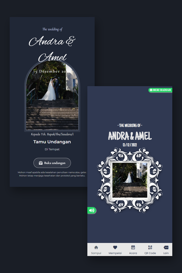 Pratinjau tema radiantdark