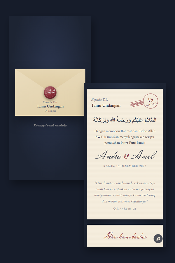 Pratinjau tema surat